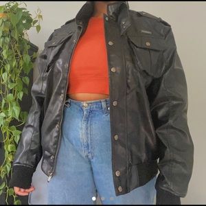 ❤️BLACK LEATHER JACKET ❤️-